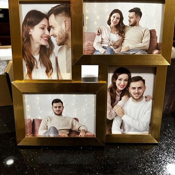 NEW Set of 4 4x6 Collage Picture Frames, Family Photo Collage Frame - Picture 2 of 7